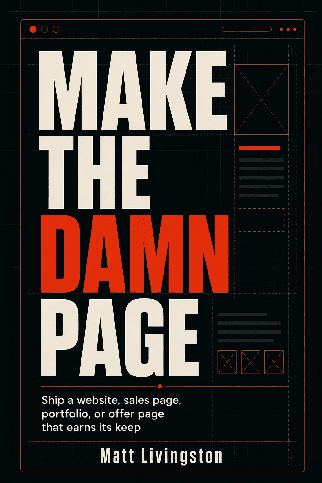 Make the Damn Page book cover