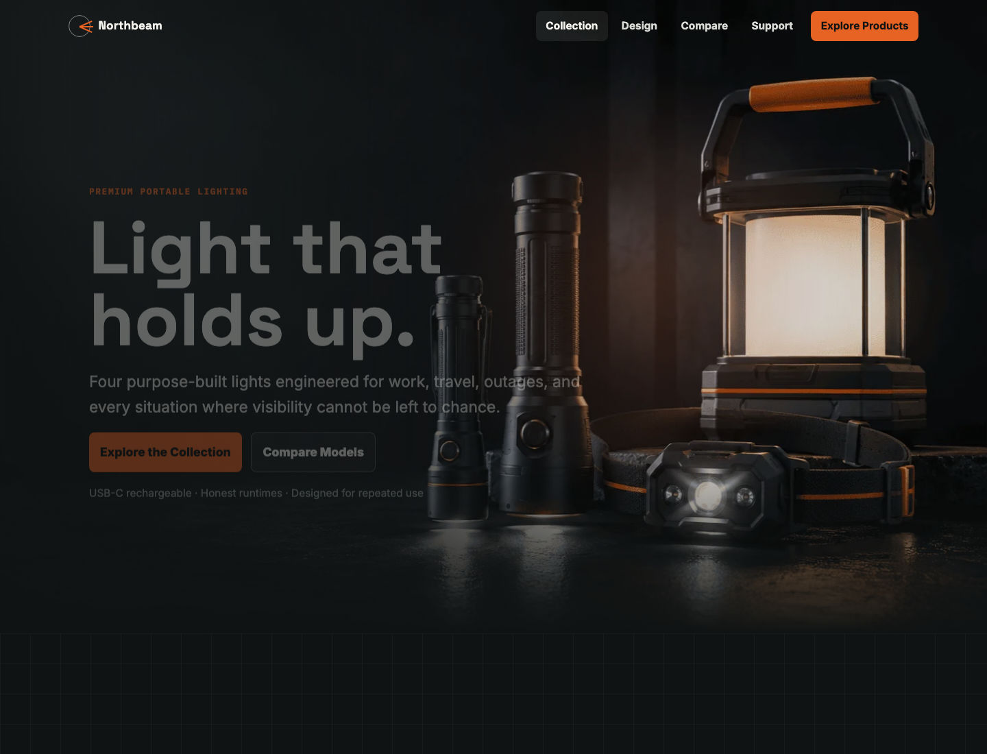 Northbeam website homepage preview